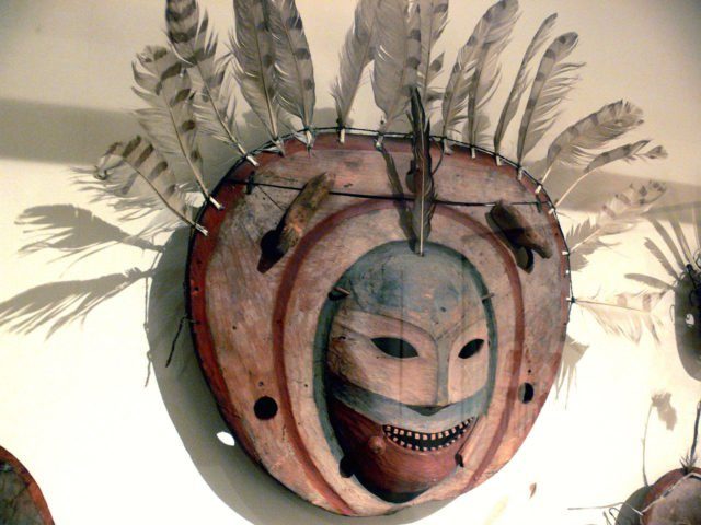 Beautiful examples of shamanic ritual masks made by the Yup'ik people ...