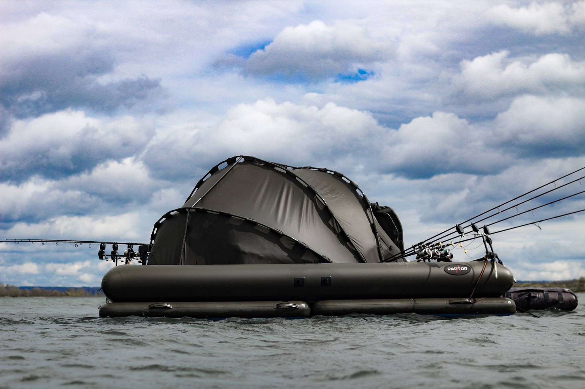 Awesome Floating Platform Keeps you Safe and Dry While Fishing ...