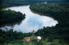 Aerial view of the Amazon River