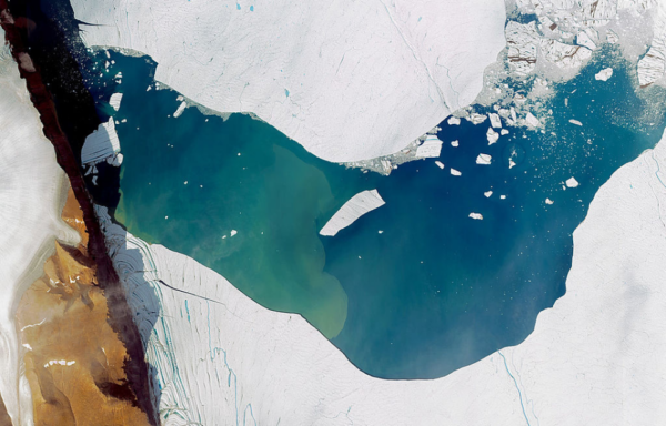 Aerial view of the Petermann Glacier