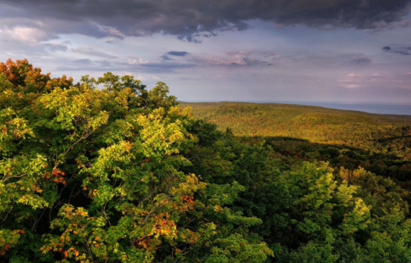 View of Summit Peak in Porcupine Mountains Wilderness State Park