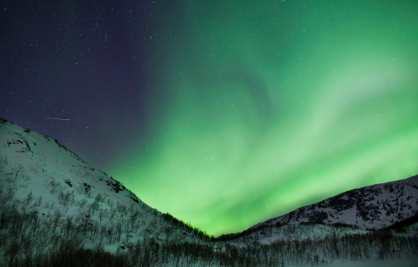 Northern Lights over Kvaloya Island